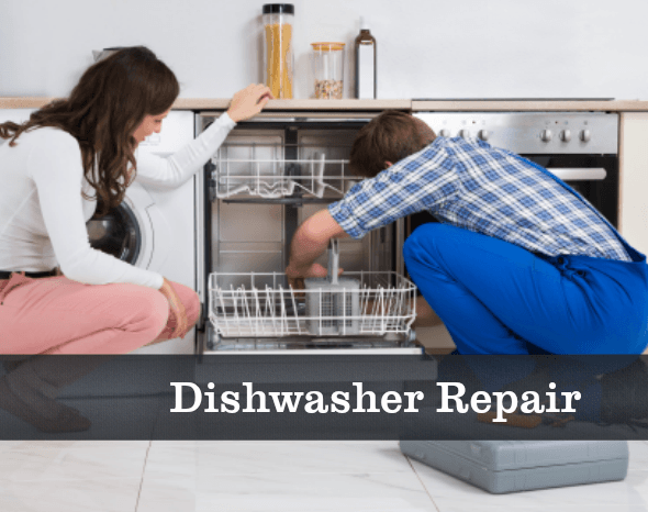 Technicien Repairing A Broken Dishwasher