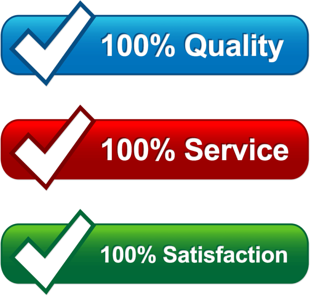 100% satisfaction logo