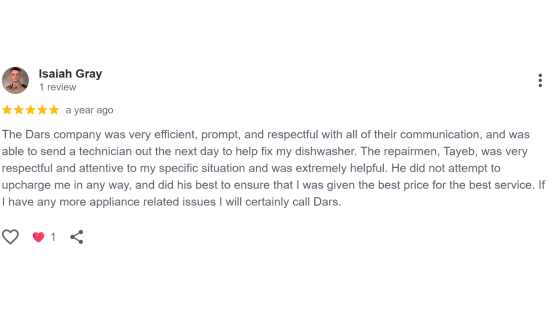 Positive Review from Customer