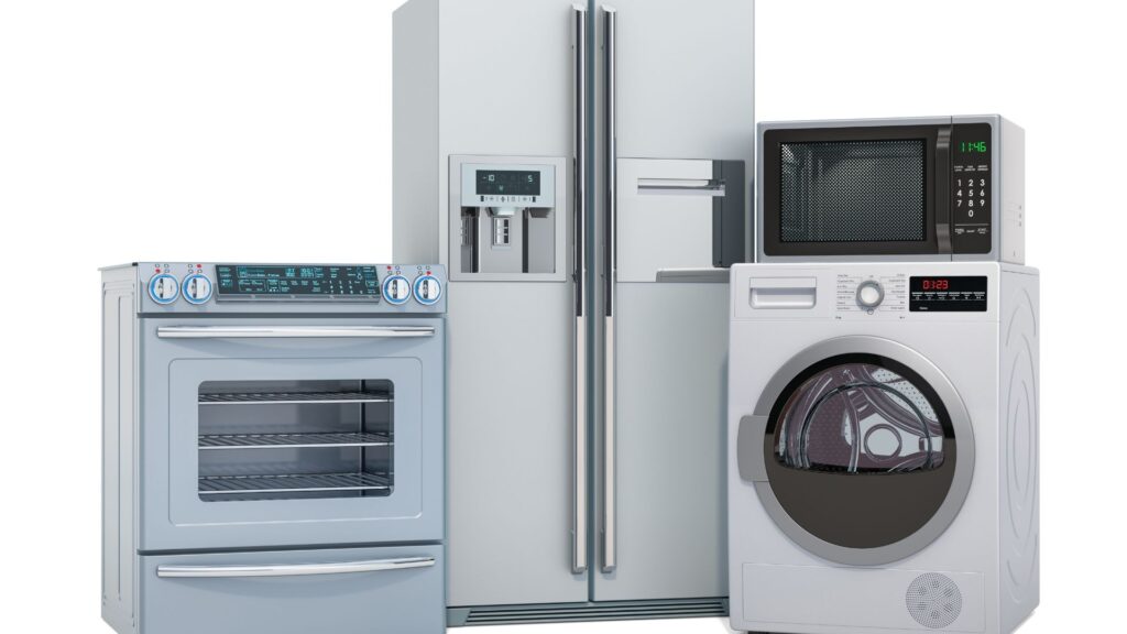 Major home appliances serviced by technician for appliance repair in Annandale VA
