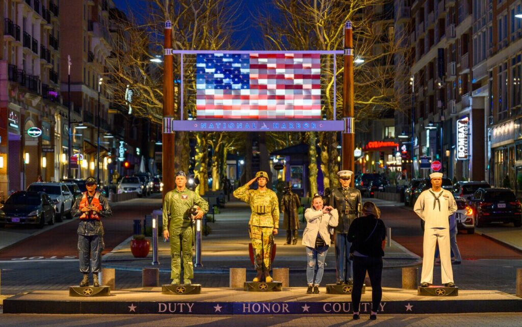 Military Tribute Plaza at National Harbor in Oxon Hill, MD near appliance repair in Oxon Hill MD