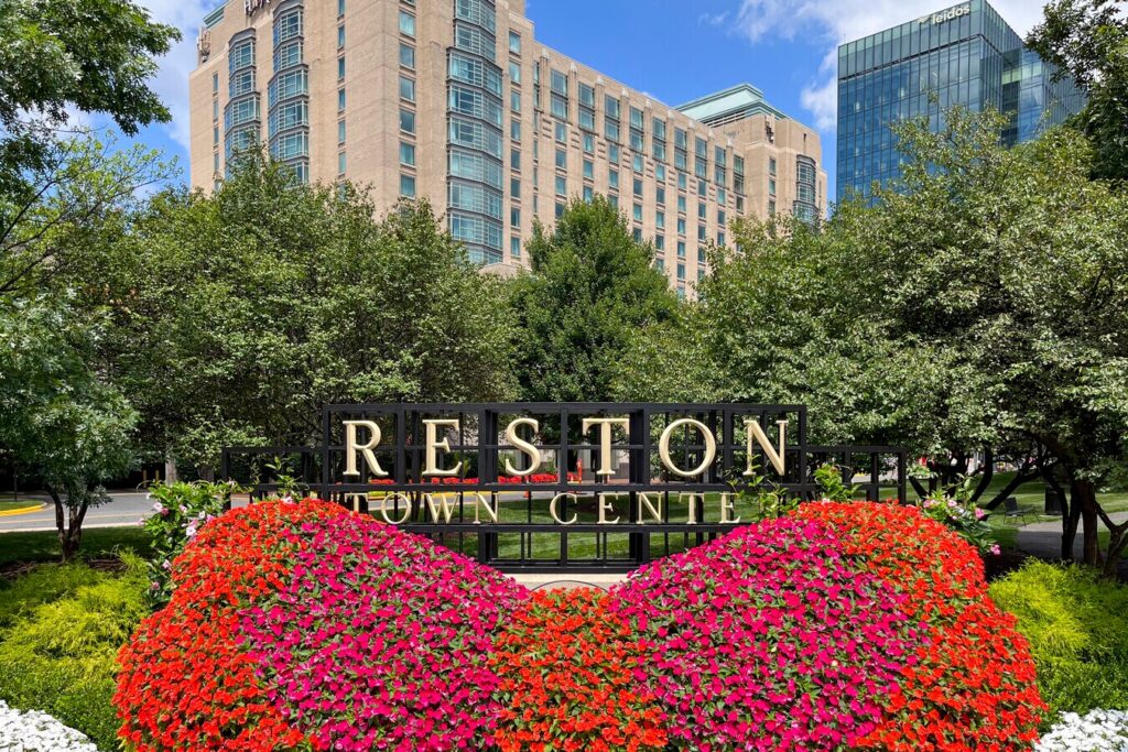 Reston Town Square Park in Reston Town Center, VA with appliance repair in Reston VA