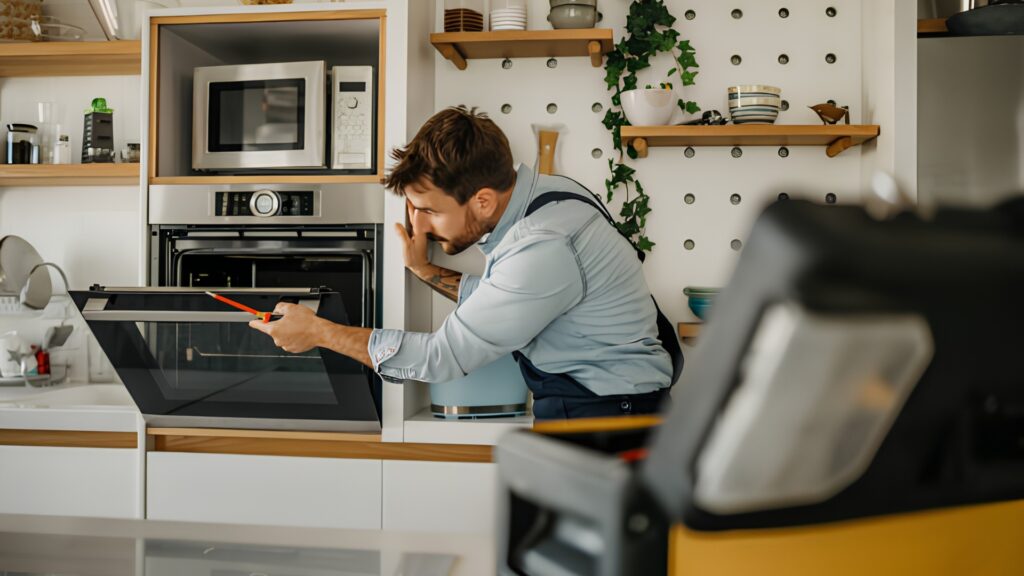 technician servicing home appliance repair in brambleton va