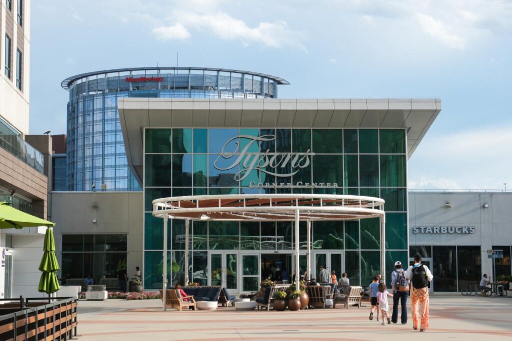 Tysons Corner Center shopping mall in Tysons, VA near appliance repair in Tysons VA