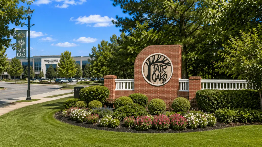 Welcome sign in Fair Oaks, VA with appliance repair in Fair Oaks VA