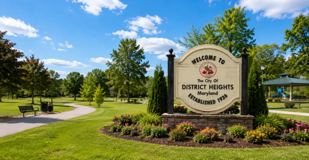 Welcome sign in District Heights, MD with appliance repair in District Heights MD