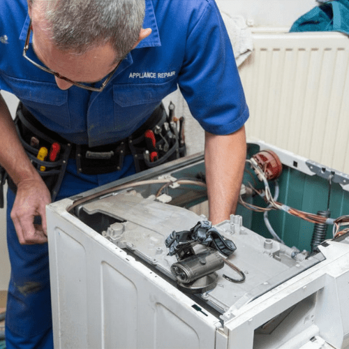 technician-repairing-washing-machine-for-appliance-repair-in-glenmont-md