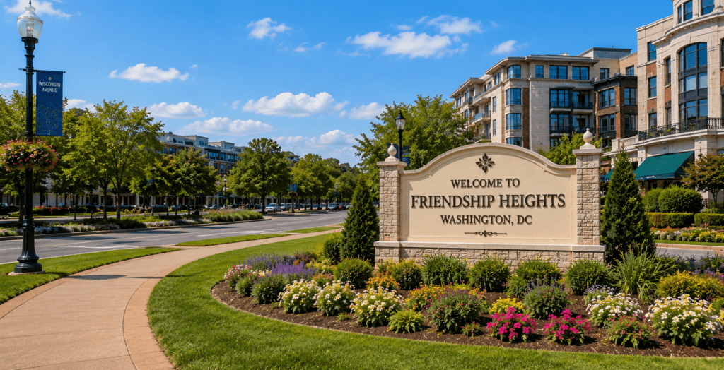 Welcome to Friendship Heights DC sign for appliance repair in Friendship Heights DC